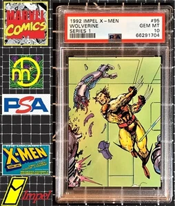1992 Impel X-Men Series 1 - #95 Wolverine Danger Room - PSA 10 GEM MINT - Picture 1 of 4