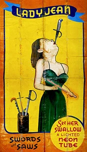 1950's Carnival Sideshow - Lady Jean Sword Swallower - Poster - Picture 1 of 1