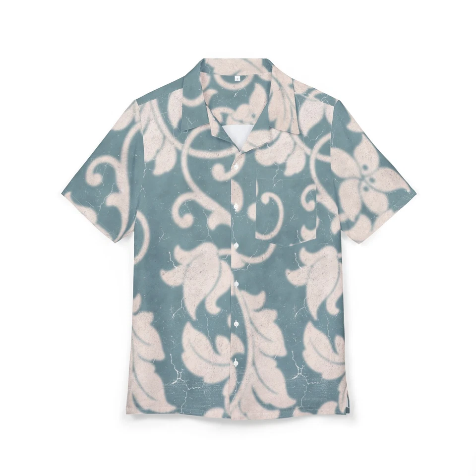 Camisa hawaiana unisex Tropical Paradise con botones, moda de verano, ropa de playa, Foto 1 de 1