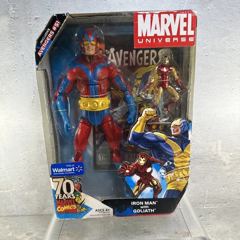 Marvel Universe GOLIATH 12” & IRON MAN 3.75“ Action Figure Walmart Exclusive New Cover