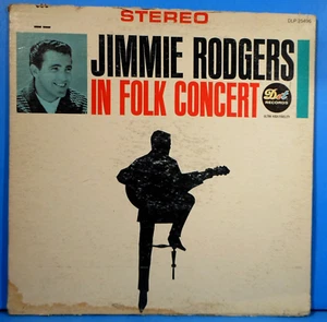JIMMIE RODGERS IN FOLK CONCERT LP 1963 ORIGINAL PRESS NICE CONDITION! VG/VG! - Picture 1 of 8