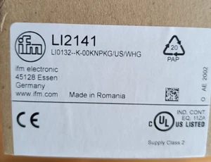 IFM LI2141 Binary Level Sensor LI0132--K-00KNPKG/US/WHG NEW Original Packaging - Picture 1 of 3