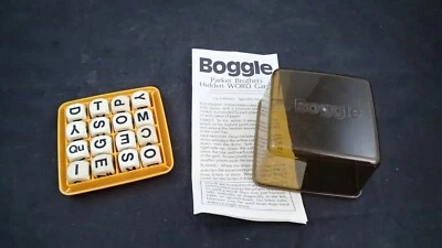 BOGGLE Game - 16 WOOD LETTER CUBES Dice Full Set - Replacement Pieces & Shaker - Image 1 of 4