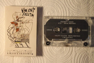 Violent Solution – Digital Nightmare private cassette 1990 DEATH thrash TESTED - Image 1 of 2