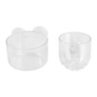 Keep Your Shrimp & Fish Well-Fed with Clear Feeders - 2pcs