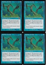 MTG: SANDBAR MERFOLK Urza's Saga COMMON; played, Excellent condition x4