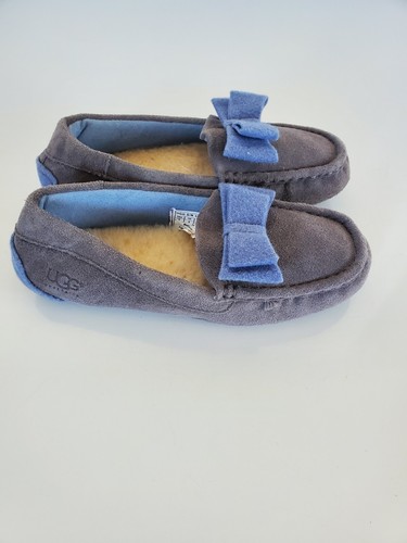 Mocassini mocassini UGG Rosea fiocco lana taglia 5 grigio viola