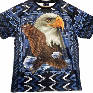 NU Trendz Hemd Herren 2XL Aztec Eagle 100% Polyester Signature Collection USA - Bild 1 von 14