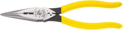 Klein Tools D203-8NCR Nariz Larga Cortadora Lateral Tira/Crimpado 8 Pulgadas, Amarillo  Foto 1 de 4