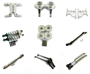 Aluminum metal Upgrade Parts Fit For 1/10 Tamiya CC01 4WD RC Car Parts Silver - Picture 1 of 26