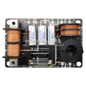 1pcs 500W Dual Treble 2 Way Crossover Filters High-Low Speaker Frequency Divider - Picture 1 of 6
