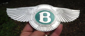 Bentley Radiator Emblem Green Winged Badge 8" **NEW** - Picture 1 of 4