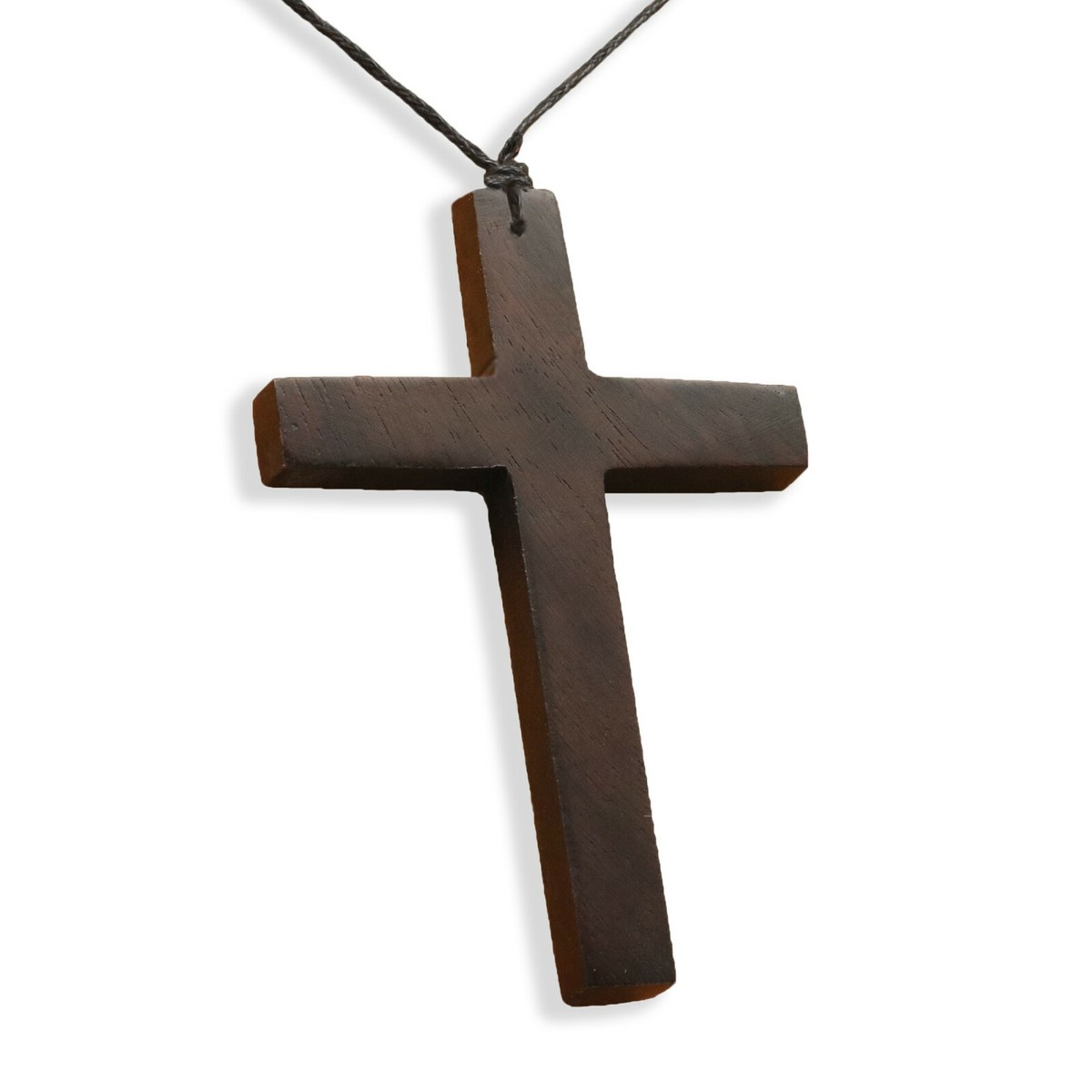 Holz Kreuz Halskette Set - 4 Stück Verstellbare Vintage Anhänger