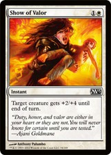 1x Show of Valor - Foil MTG Magic 2013 (M13) NM Magic Foil