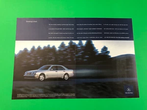 1998 MERCEDES BENZ E430 E 430 ORIGINAL VINTAGE PRINT AD ADVERTISEMENT 2 PAGE - Picture 1 of 1