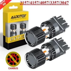 3157 3156 4057 8SMD LED Front Turn Signal Light Bulbs Amber Error Free Canbus A+ - Foto 1 di 25