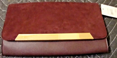 Cato Women's Handbag Purse Clutch Brown w/Gold Tone Chain Strap/ Crossbody   220 - Image 1 of 4