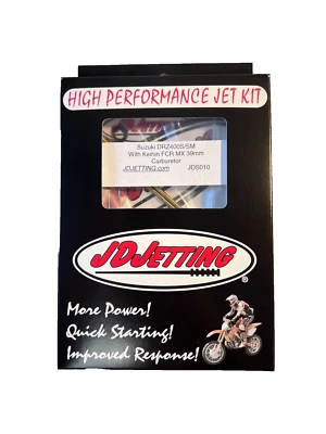 Kit de chorro JD Suzuki DRZ 400 S SM E Keihin FCR MX Carb KLX 400 R SR JDS010 Foto 1 de 4