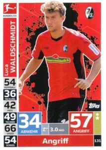 131 SC FREIBURG - WALDSCHMIDT LUCA - GERMANY CARD TOPPS BUNDESLIGA 2019