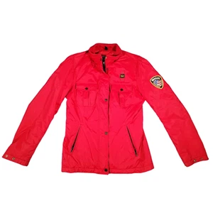 Blauer Padded Rain Jacket Coat Red Size Large Womens USA Vintage Y2K - Picture 1 of 8