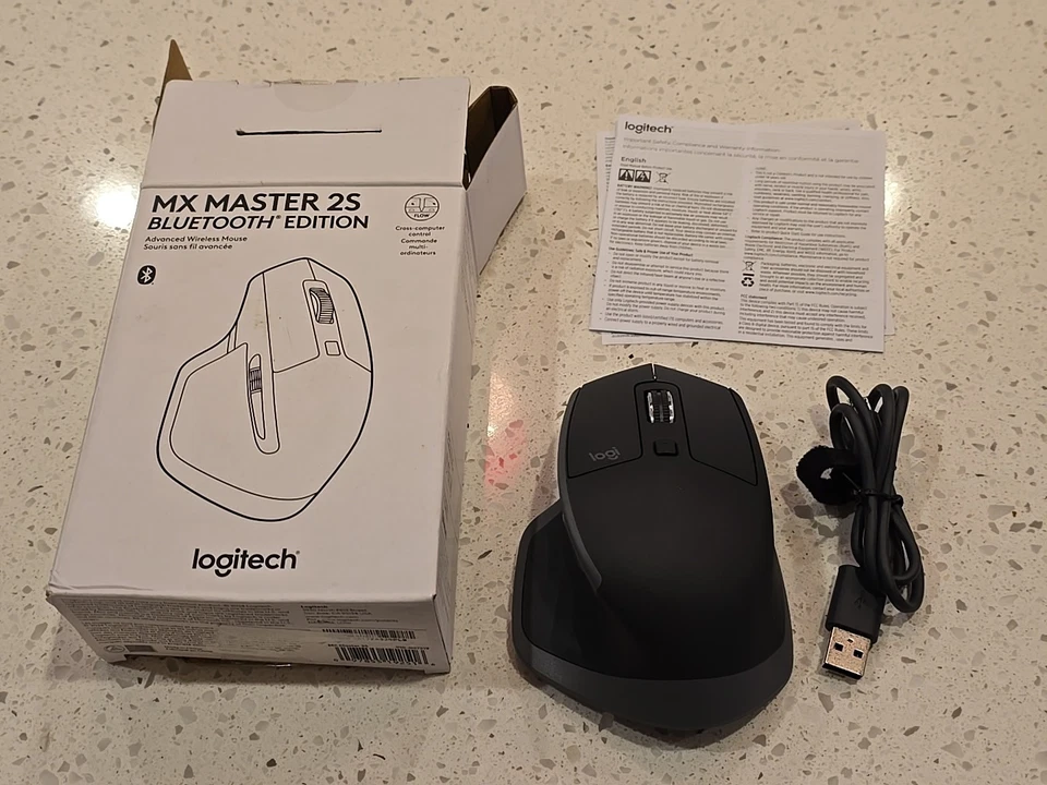 Logitech MX Master 2S Bluetooth Edition Wireless Mouse Black (New) - Image 1 of 4