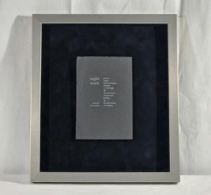 Charles Bukowski Custom Framed Artwork Black Velvet Floating Night Work Poem New - Picture 1 of 24