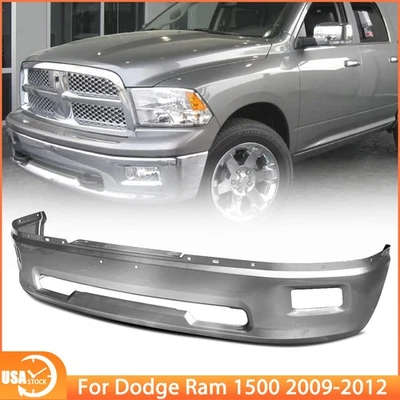 Front Bumper MINERAL GRAY Grey For Ram 1500 2009-2010 Dodge Ram 1500 2011-2012 Foto 1 de 4