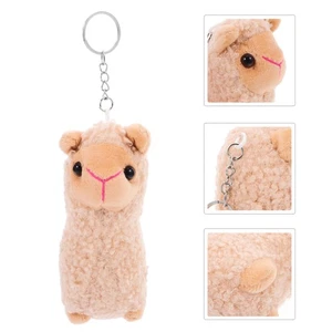  Stofftiere Schlüsselanhänger Handarbeit Alpaka Keychain Tasche Hängedeko - Bild 1 von 12
