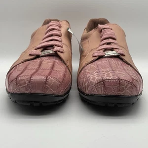 David Eden Sport Herren Echtleder/Krokodil Sneaker Schuhe Braun Gr. 12 - Bild 1 von 11