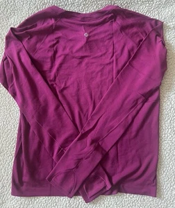 Lululemon Swiftly Tech LS Long Sleeve shirt 2.0 Race Size 14 Magenta Color - Picture 1 of 5