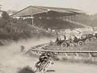 Original RPPC Real Photo Postcard Early Motorcycle Dirt Track Race c. 1910