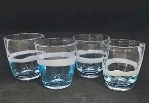 Set of 4 Murano Tumbler Art Glasses Hand Blown "goti de fornasa” Alfredo 3.5" - Picture 1 of 11