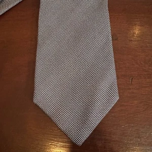 Brooks Brothers Makers Silk Neck Tie Brown White Small Print NWT USA Italy - Picture 1 of 8