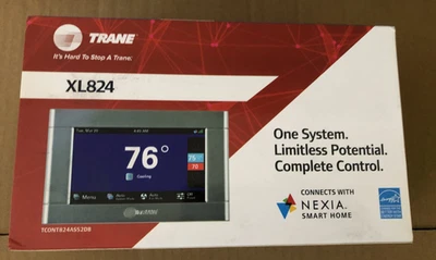 Trane XL824 Connected Control Programmable Wi-Fi Thermostat (TCONT824AS52DB) - Image 1 of 4