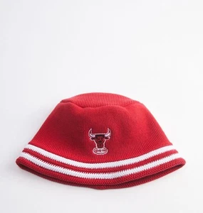 Mitchell & Ness Chicago Bulls NBA Knucket Knit Bucket Hat Red NWT - Picture 1 of 3