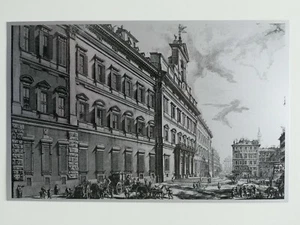 Ritaglio Illustrazione Roma Palazzo Montecitorio Giovanni Battista Piranesi 1758 - Picture 1 of 1