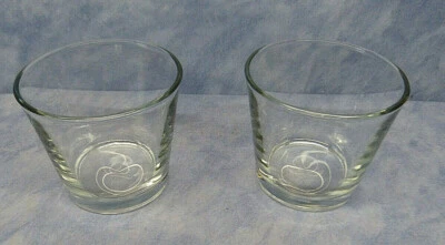 22116. Übertopf   Blumentopf  2 Stück  klares Glas  10 cm  - Bild 1 von 3