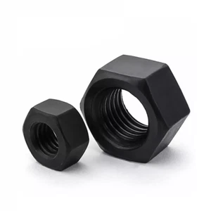 M8-M20 High Tensile Self Colour Black Hex Full Nuts Fine pitch Thread Grade 8.8 - Picture 1 of 5