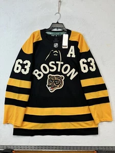 Men’s 2023 Adidas Winter Classic Boston Bruins Brad Marchand Jersey Size 52 (L) - Picture 1 of 10