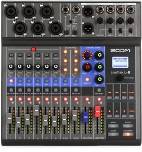 ZOOM 8ch Live Podcast Digital Live Mixer and Recorder Model L-8 USED Very good - Picture 1 of 3
