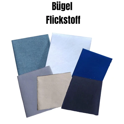 WENCO Stoff Flicken aus Baumwolle Aufbügeln Flicken zum Aufbügeln 12x45cm aufbügelbar