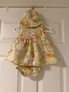 BABY GAP GIRL Colorful Flower SET SZ NEWBORN Stage 1 Up To 3 Months, 7-12 lbs