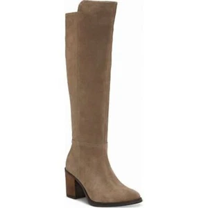 Lucky Brand LK-BONNAY Taupe Suede Tall Boots Size 7.5M / 38.5 New - Picture 1 of 8