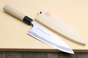 Yoshihiro Japanese High Carbon Steel Kasumi Deba Fish Fillet Knife - Magnolia - Picture 1 of 7