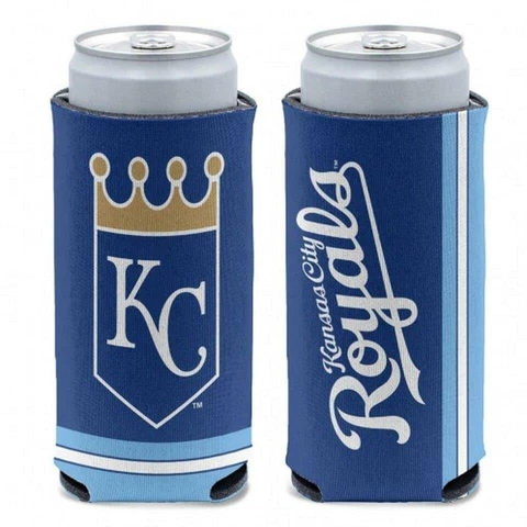 Kansas City Royals 12oz Slim Can Cooler [NEW] Beer Seltzer Coozie Claw Holder Cover