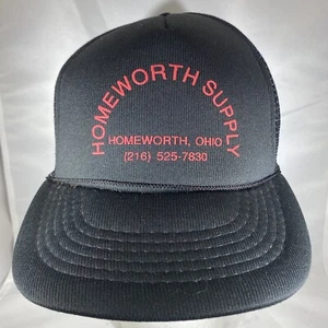Vintage Homeworth Ohio Supply Trucker Hat / Cap Black Mesh Snapback Phoenix II - Picture 1 of 12