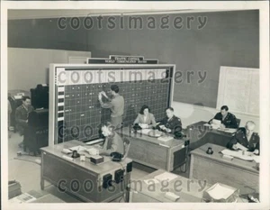 1945 Traffic Room of UNCIO in San Francisco Press Photo - Picture 1 of 2