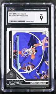 2023-24 Panini Instant Basketball #36 Victor Wembanyama SPURS RC CGC 9 MINT - Picture 1 of 2