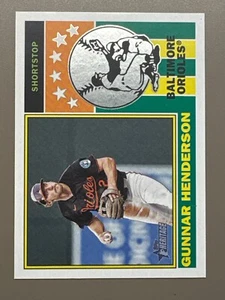 Gunnar Henderson ~ 2025 Topps Heritage ~ 1976 Player Icons #76PI-22 - Bild 1 von 2