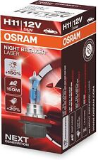 H11 Osram Lampada  per Auto  Night Breaker Laser 64211 12V +150% di Luce in Piu'